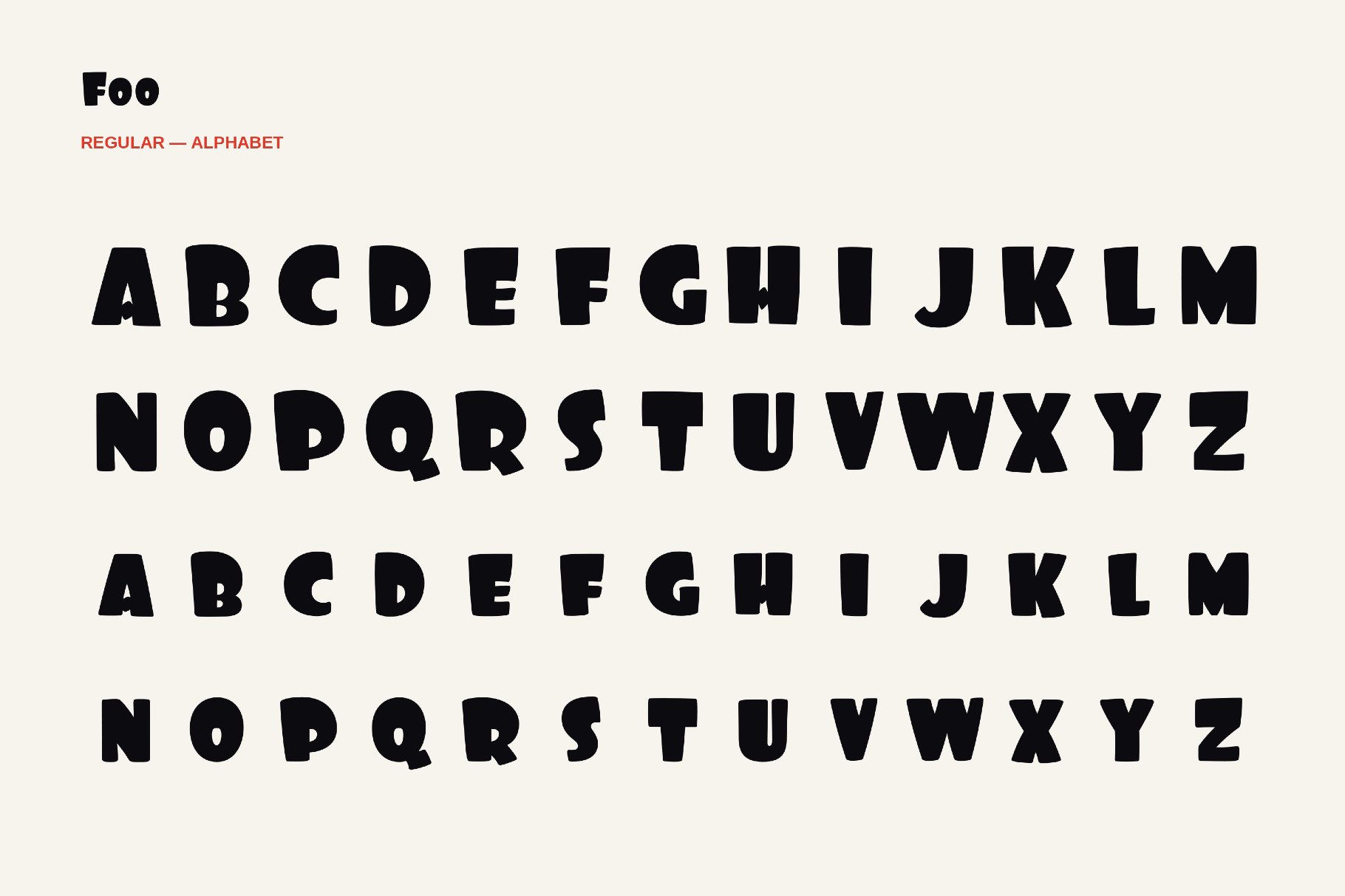 Foo - Funny Groovy Font