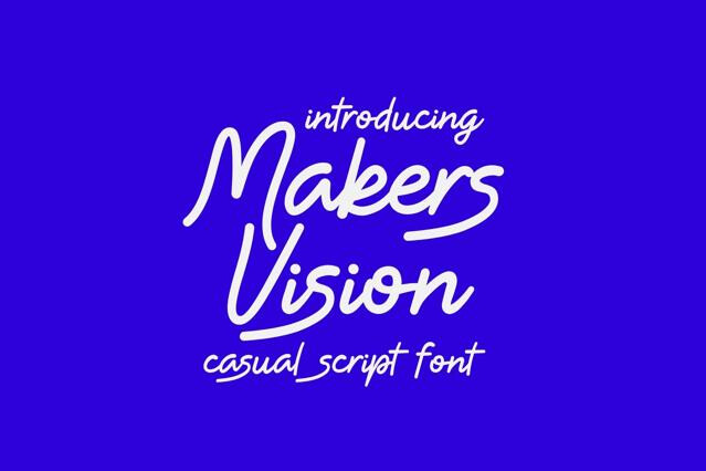 Makers Vision - Casual Script Font