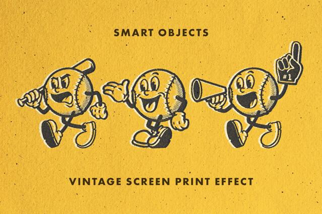 Vintage Screen Print Effect