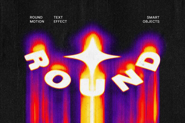 Circular Motion Blur Text Effect