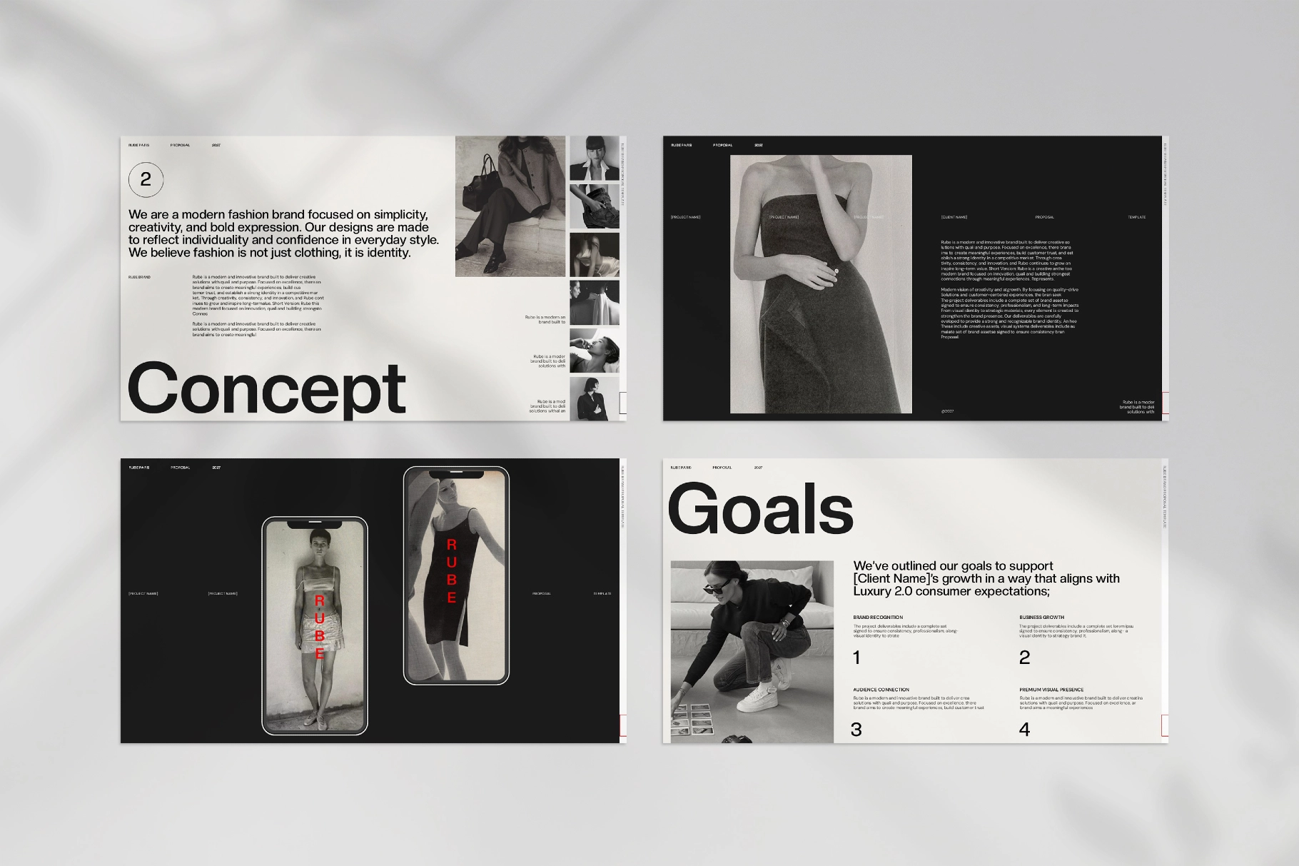 RUBE - Fashion Brand Proposal Template