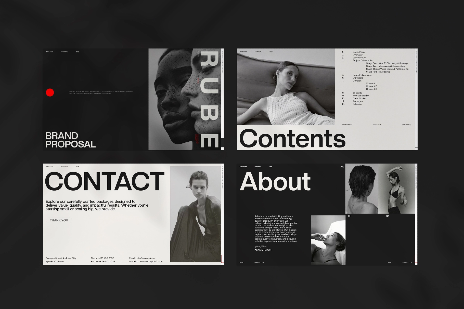 RUBE - Fashion Brand Proposal Template