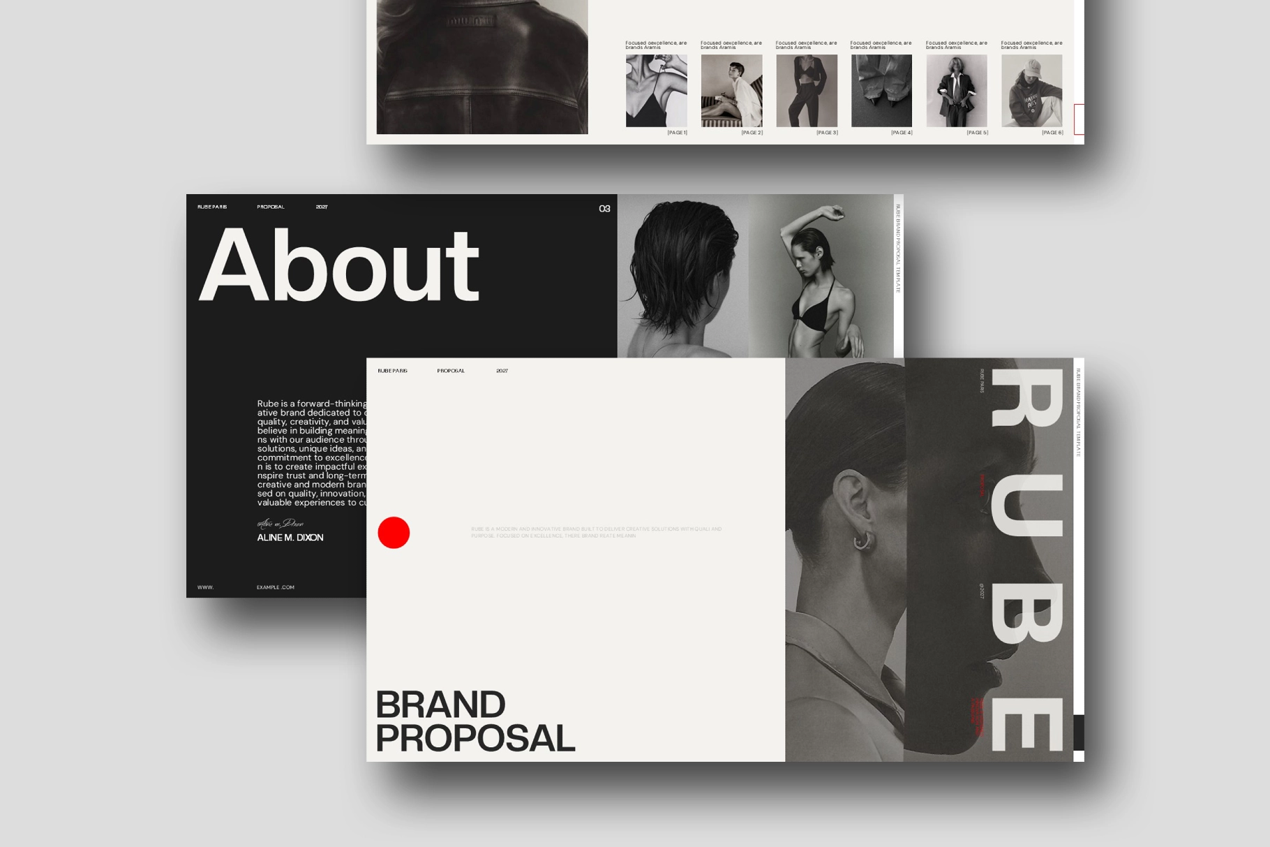 RUBE - Fashion Brand Proposal Template