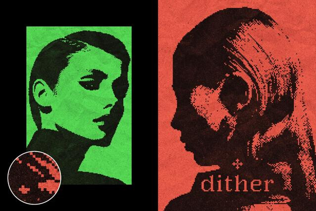 Dithered Color Poster Effect