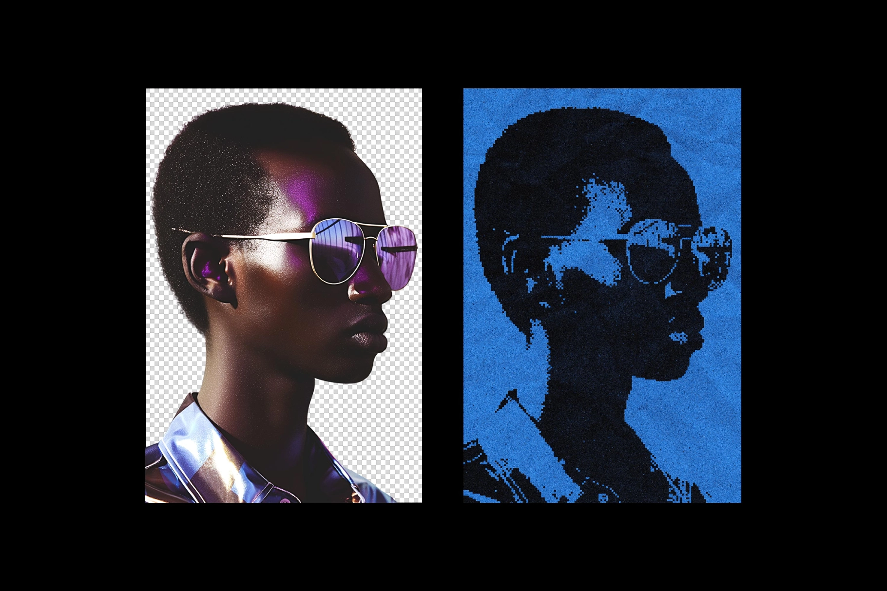 Dithered Color Poster Effect