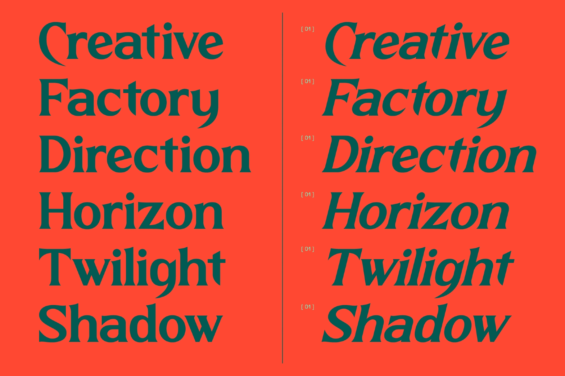 Nighttmer Horizon - Bold Gothic Display Font