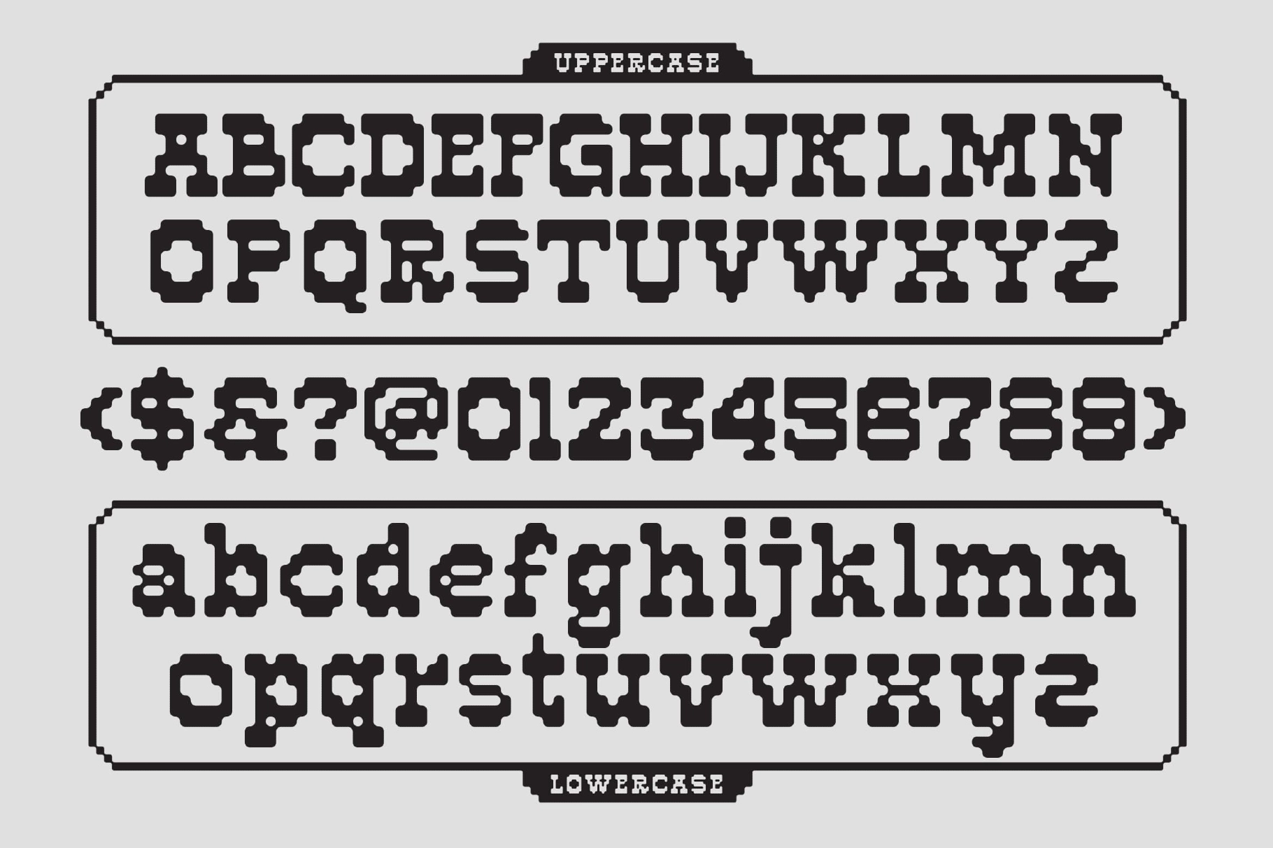 Porca - Rounded Pixel Display Font