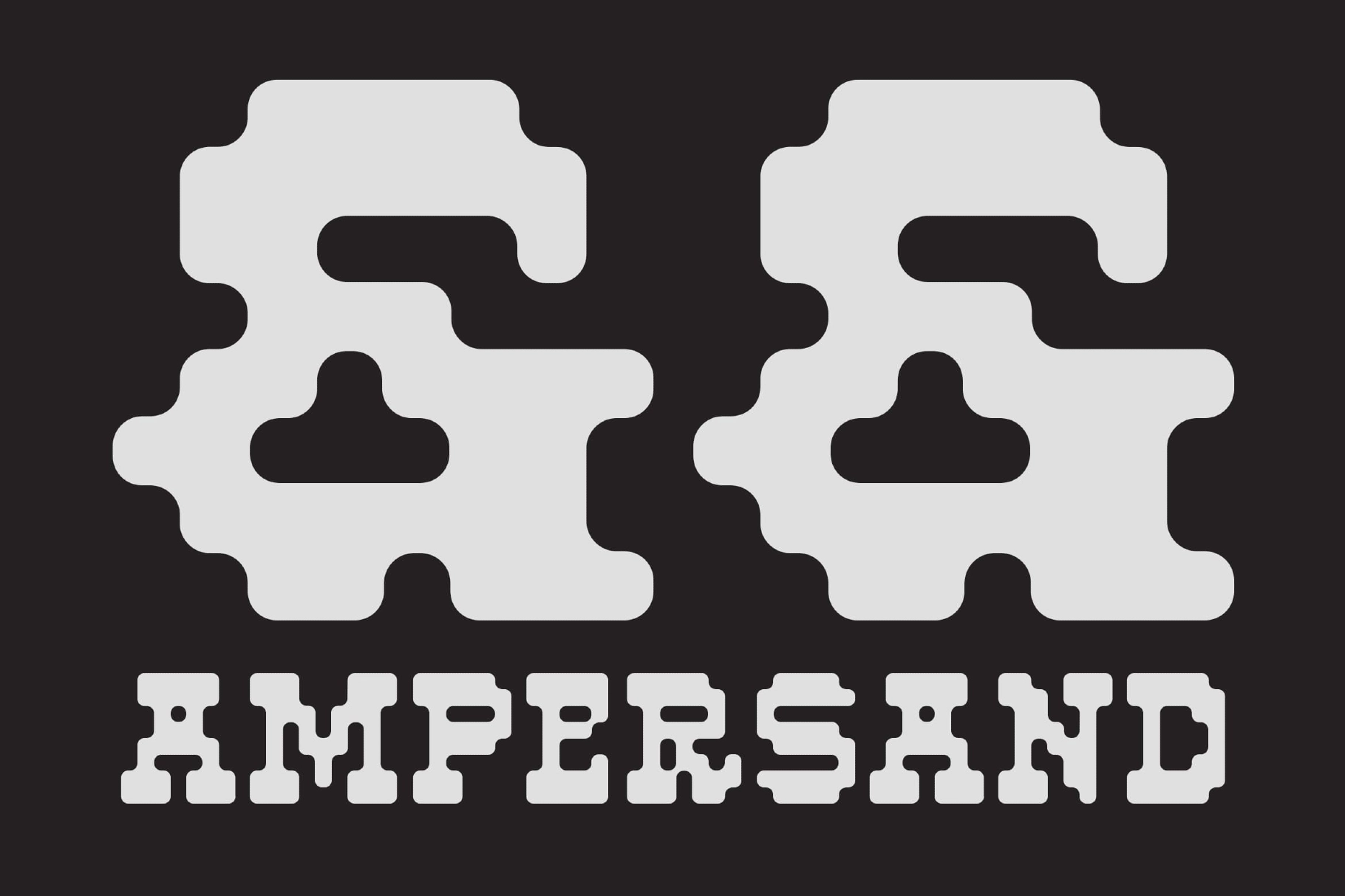 Porca - Rounded Pixel Display Font