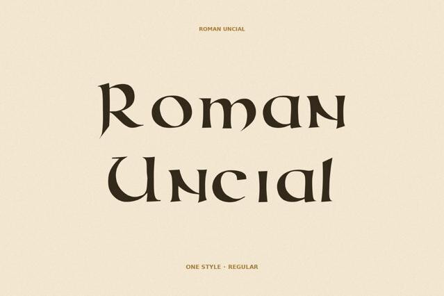 Roman Uncial - Modern Font