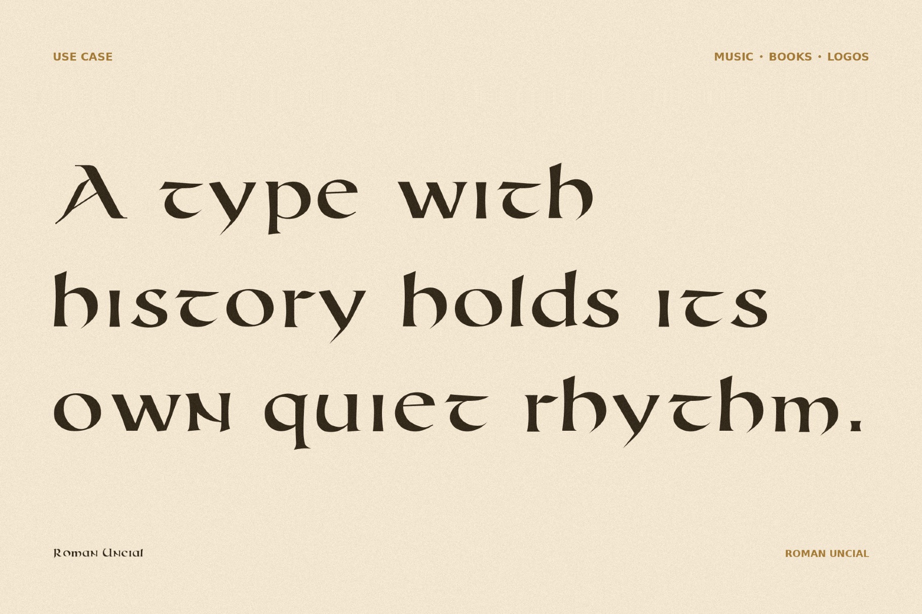 Roman Uncial - Modern Font