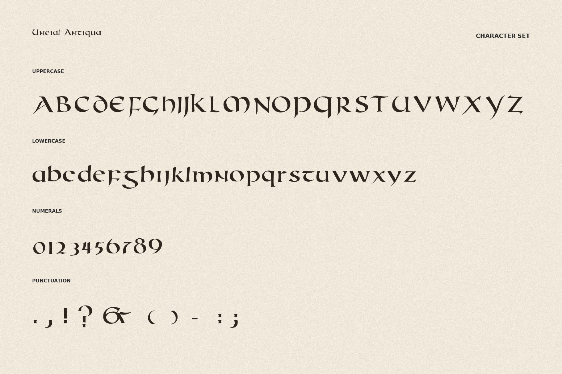 Uncial Antiqua Font