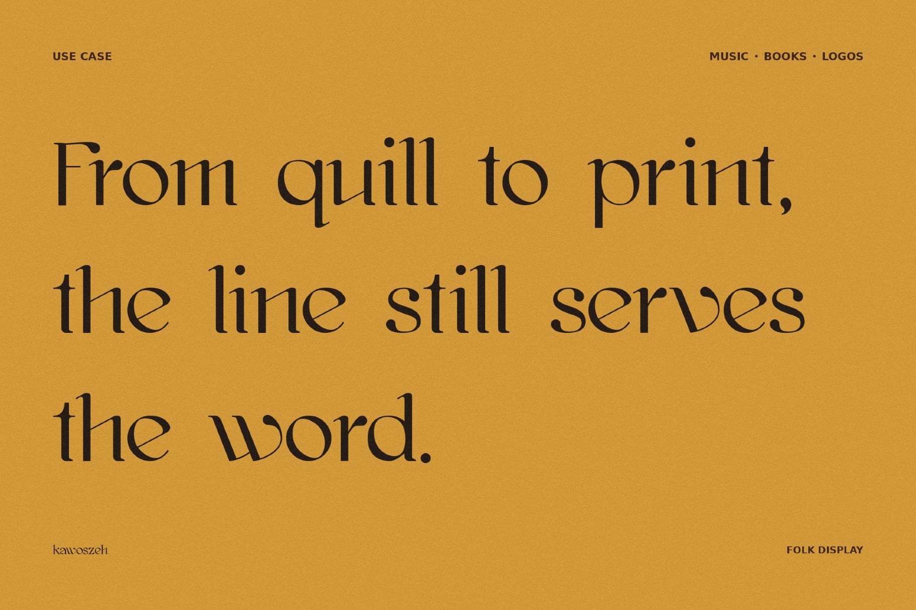 Kawoszeh - Vintage Deco Font