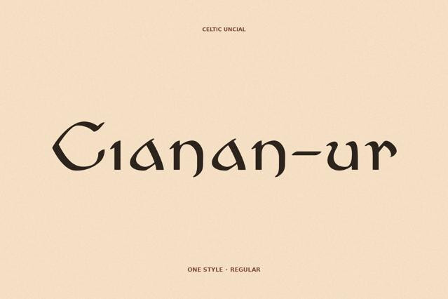 Cianan-ur - Celtic Font