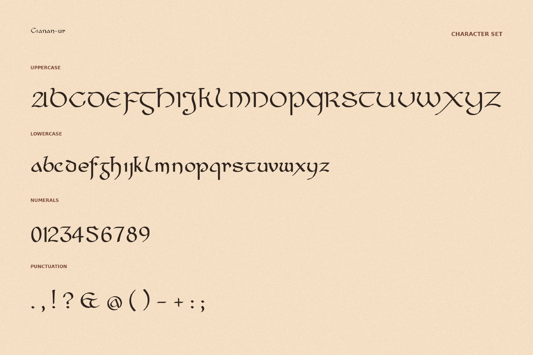 Cianan-ur - Celtic Font