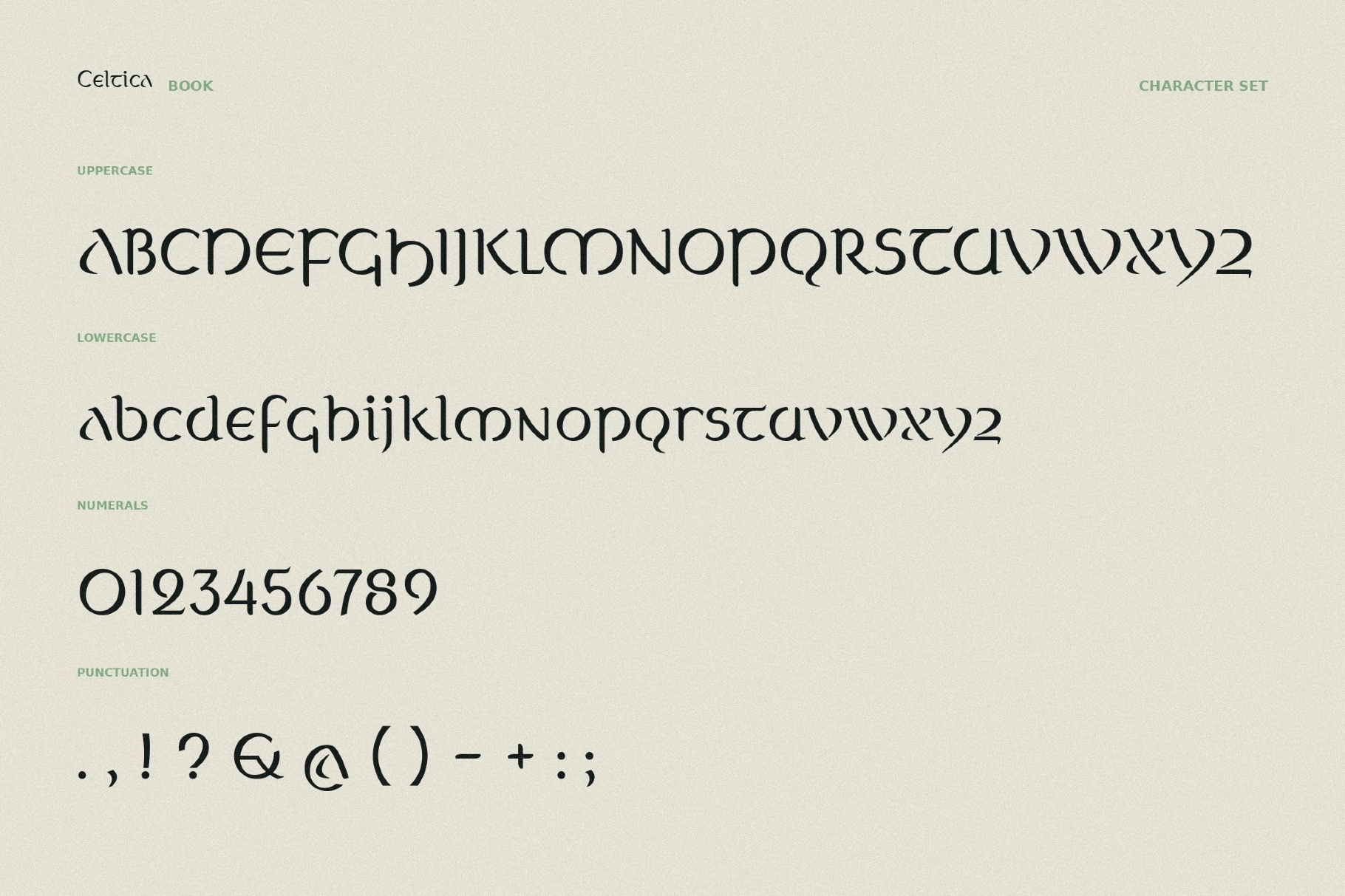 Celtica - Fantasy Font Family