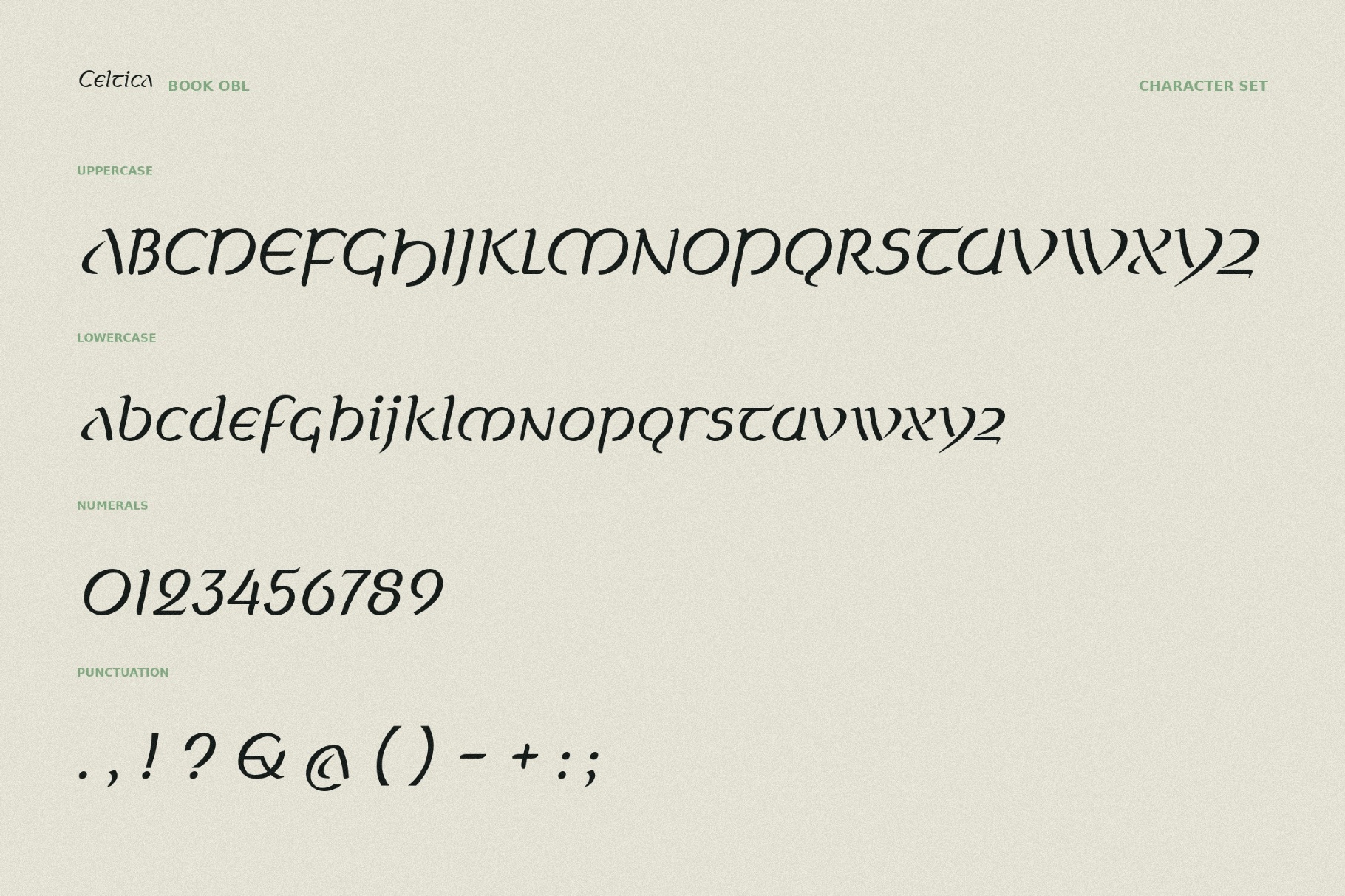 Celtica - Fantasy Font Family