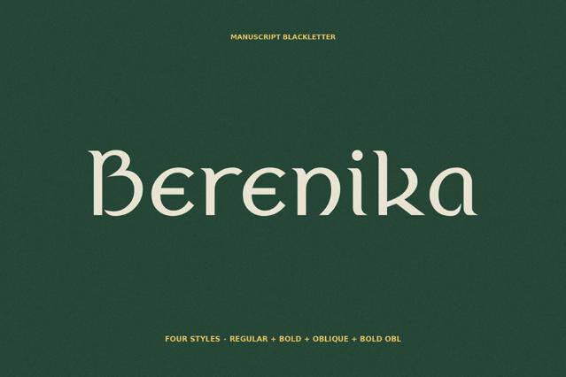 Berenika - Celtic Font Family