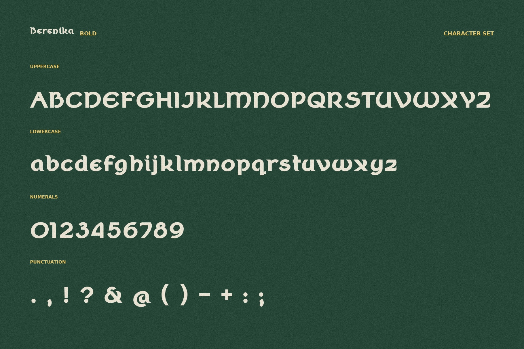 Berenika - Celtic Font Family