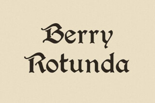 Berry Rotunda - Medieval Fantasy Font