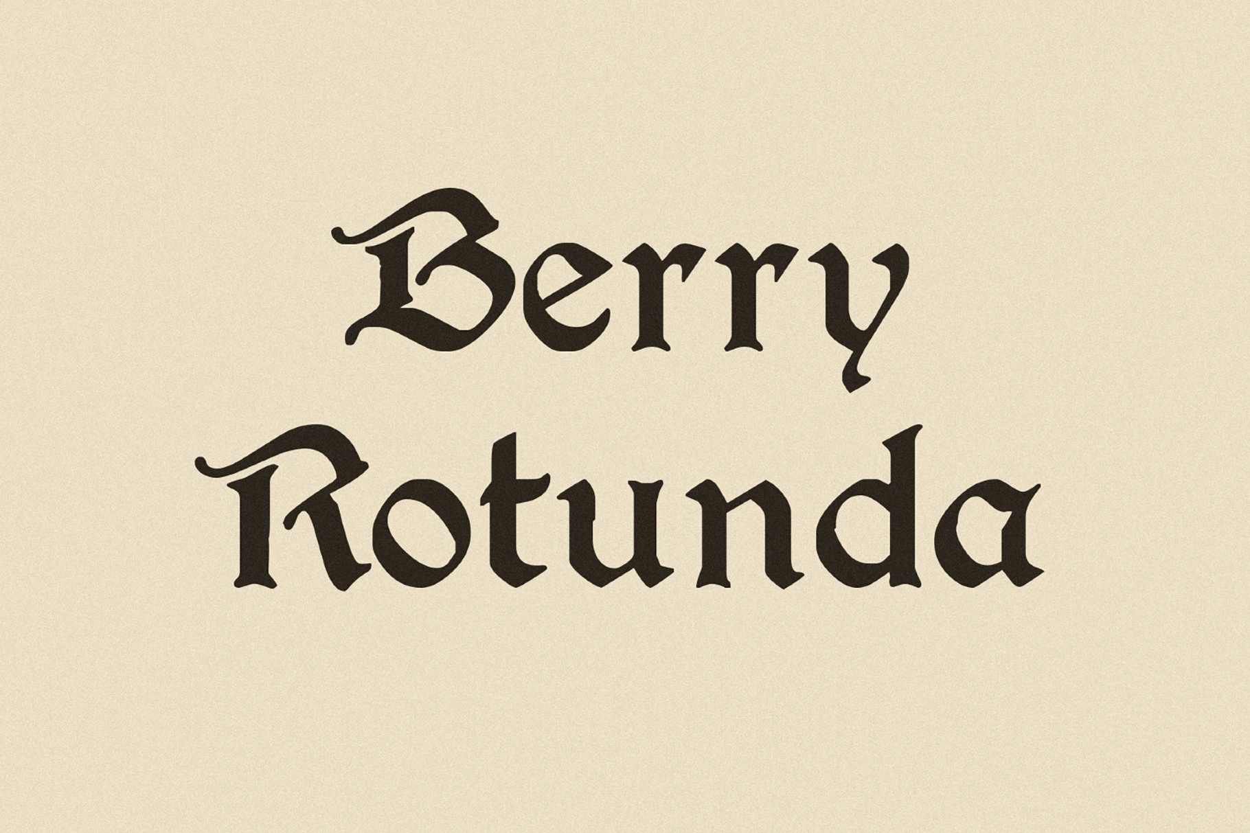 Berry Rotunda - Medieval Fantasy Font