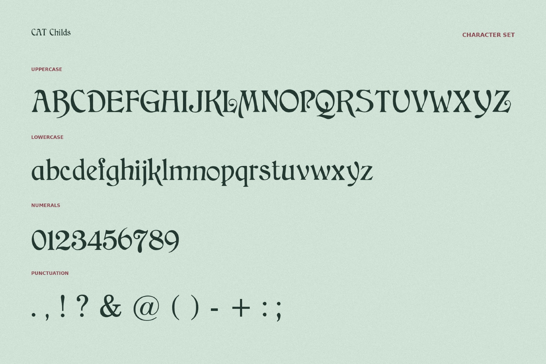 CAT Childs - Free Fantasy Font