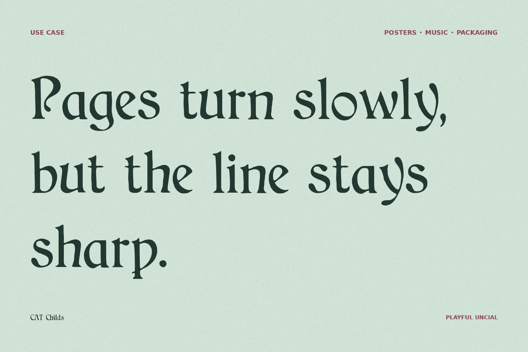 CAT Childs - Free Fantasy Font