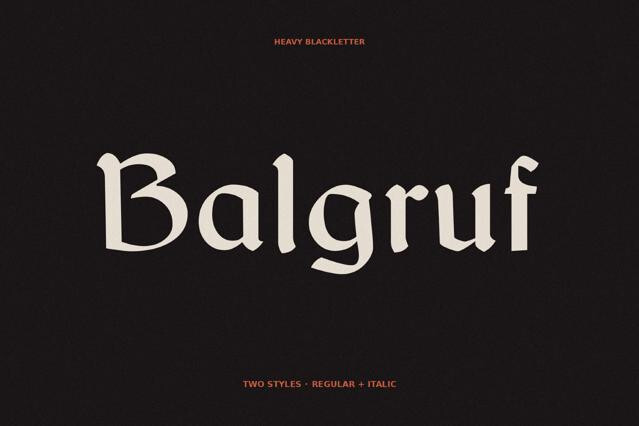 Balgruf - Fantasy Book Font