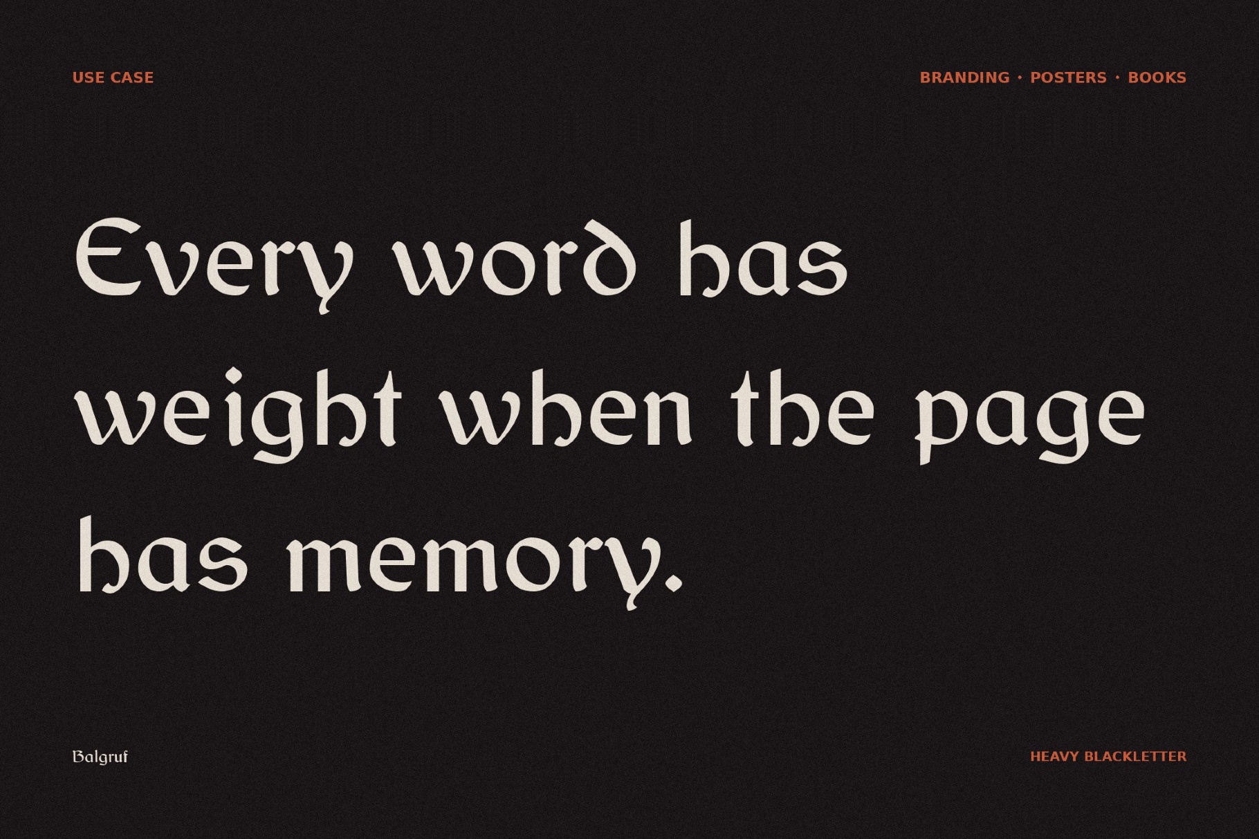 Balgruf - Fantasy Book Font