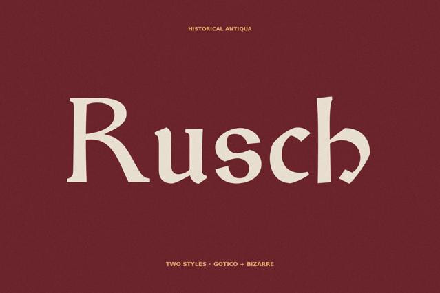 Rusch - Gothic Fantasy Typeface