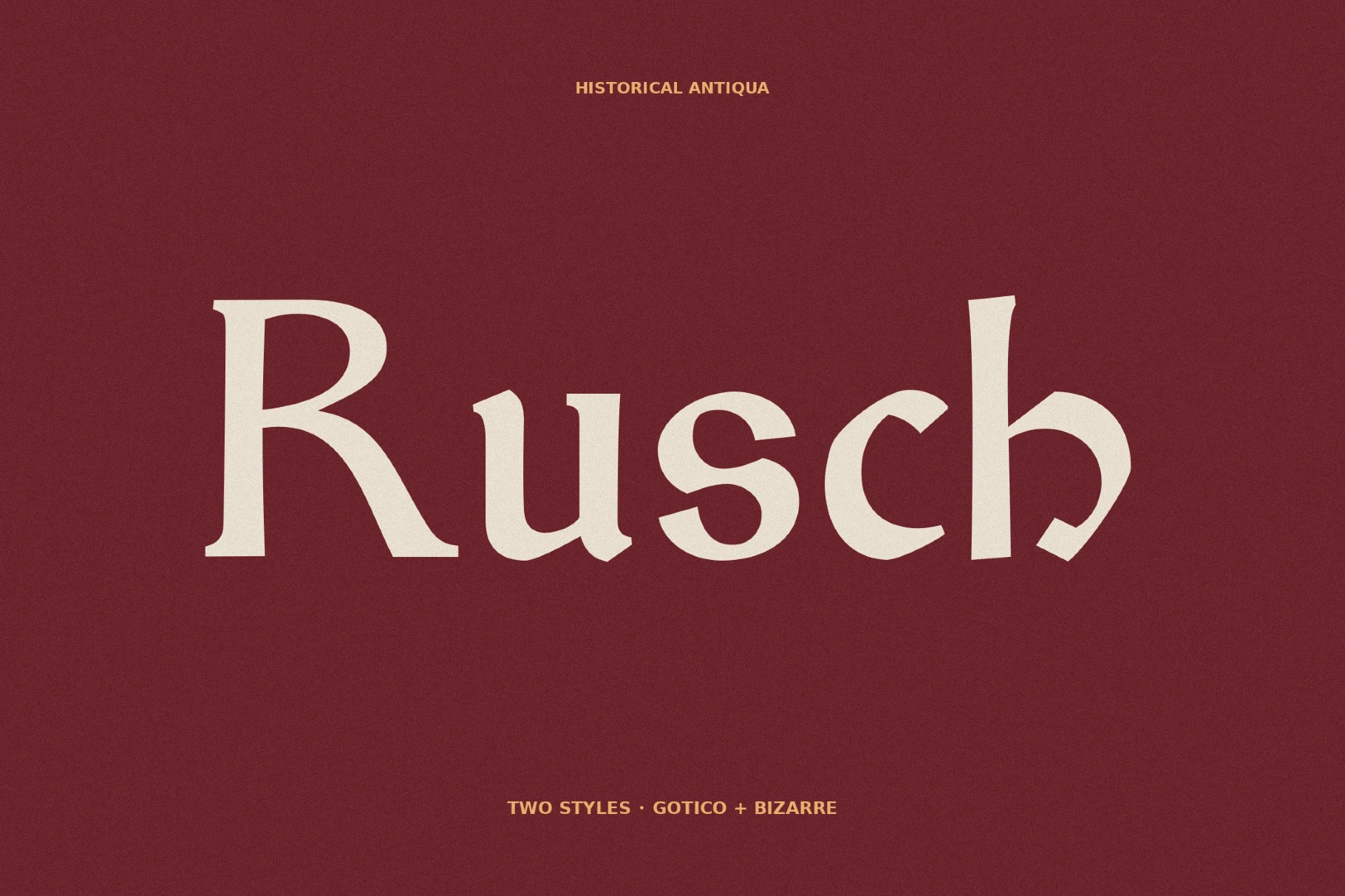 Rusch - Gothic Fantasy Typeface