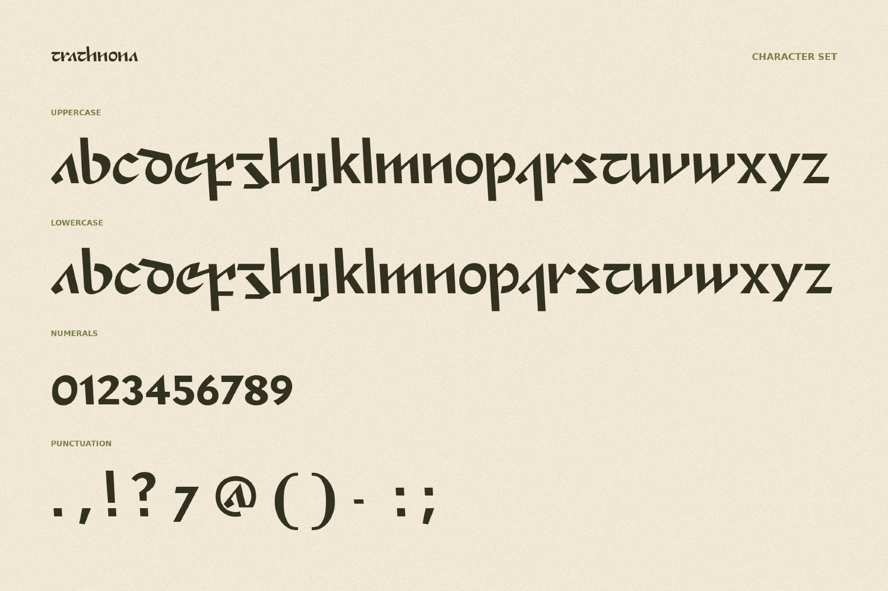 Trathnona - Runic Fantasy Font