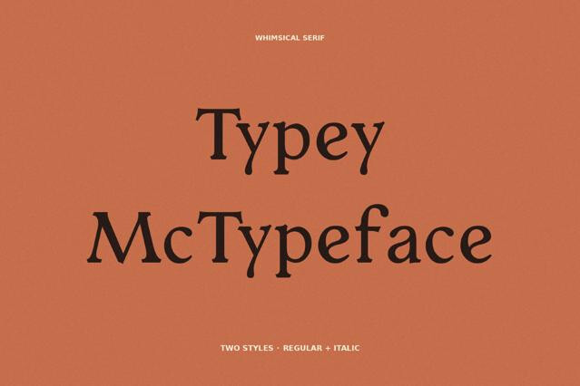 Typey McTypeface - Free Fantasy Font