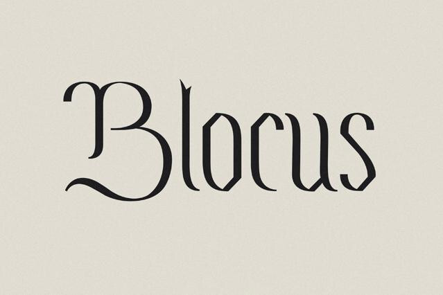Blocus - Gothic Book Font