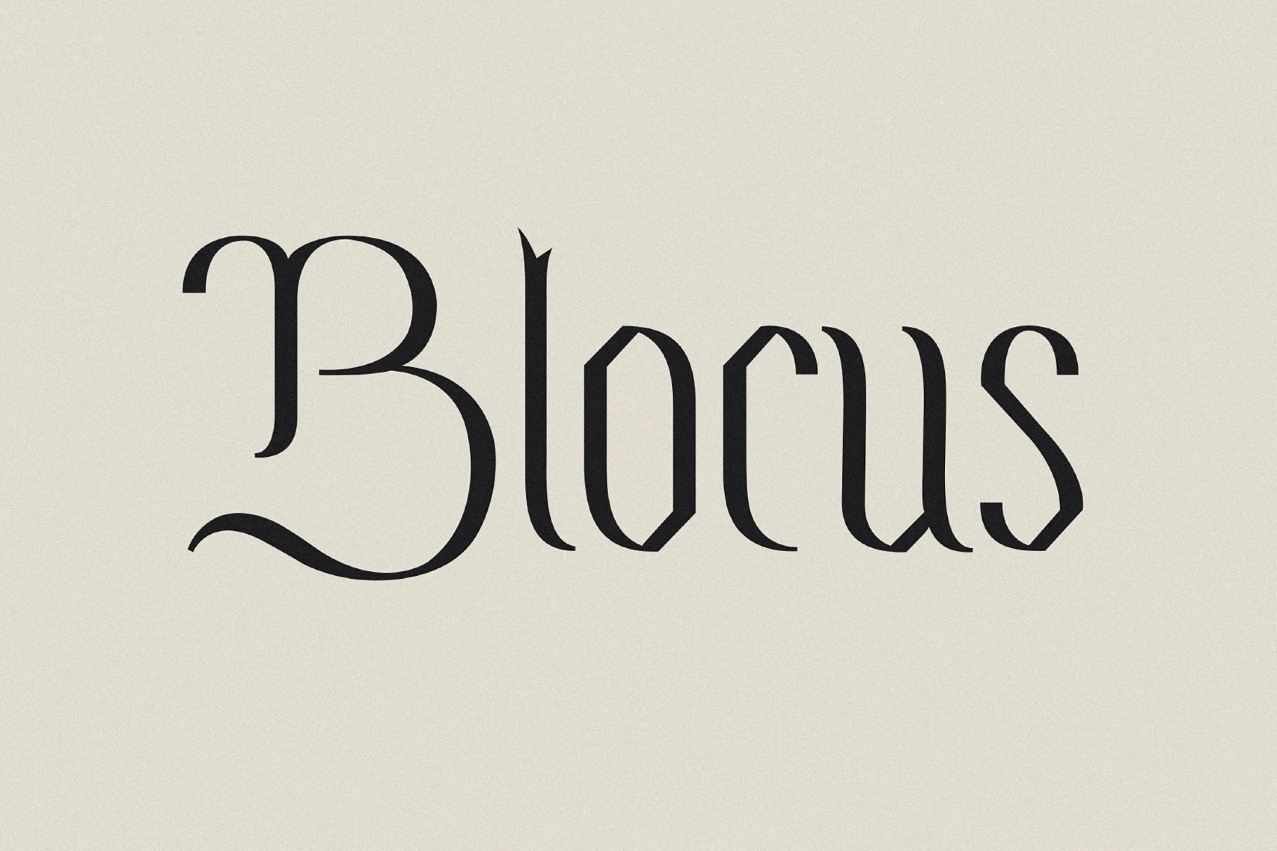 Blocus - Gothic Book Font