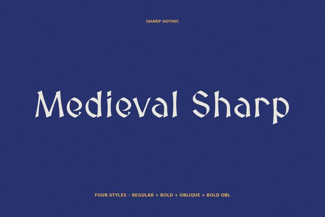 Medieval Sharp Typeface