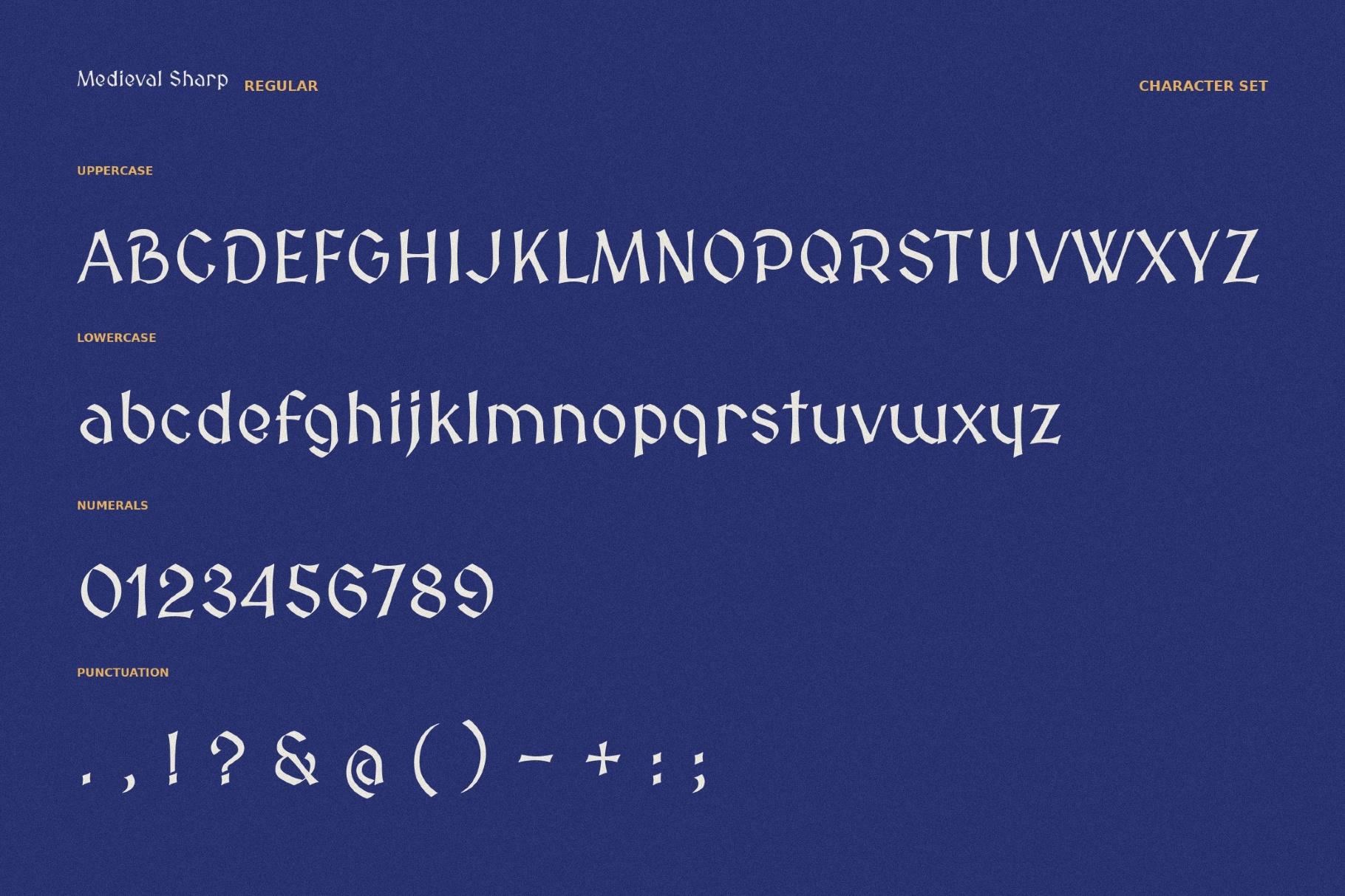 Medieval Sharp Typeface