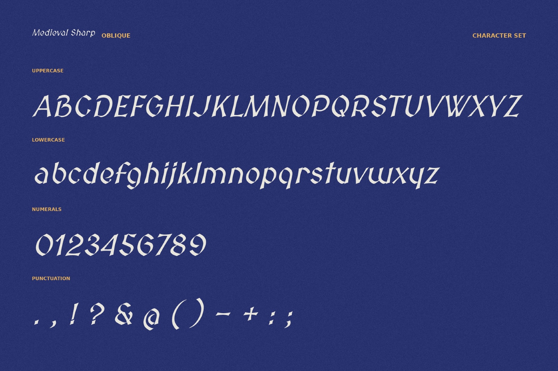 Medieval Sharp Typeface
