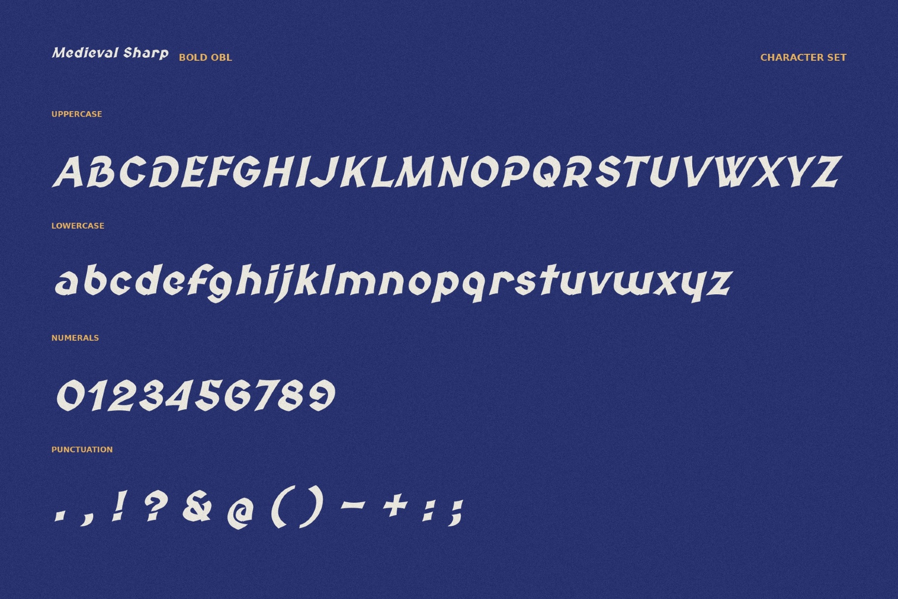 Medieval Sharp Typeface