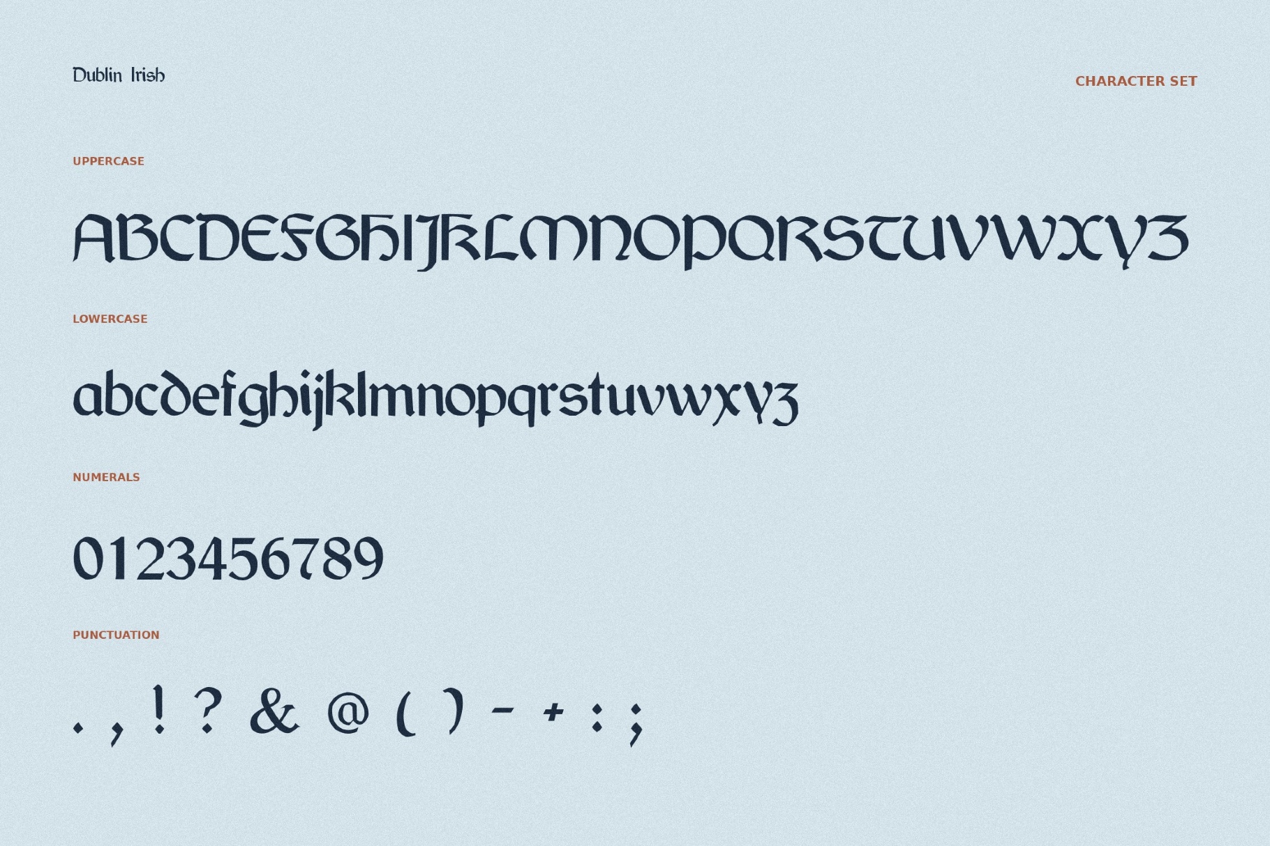 Dublin Irish Font