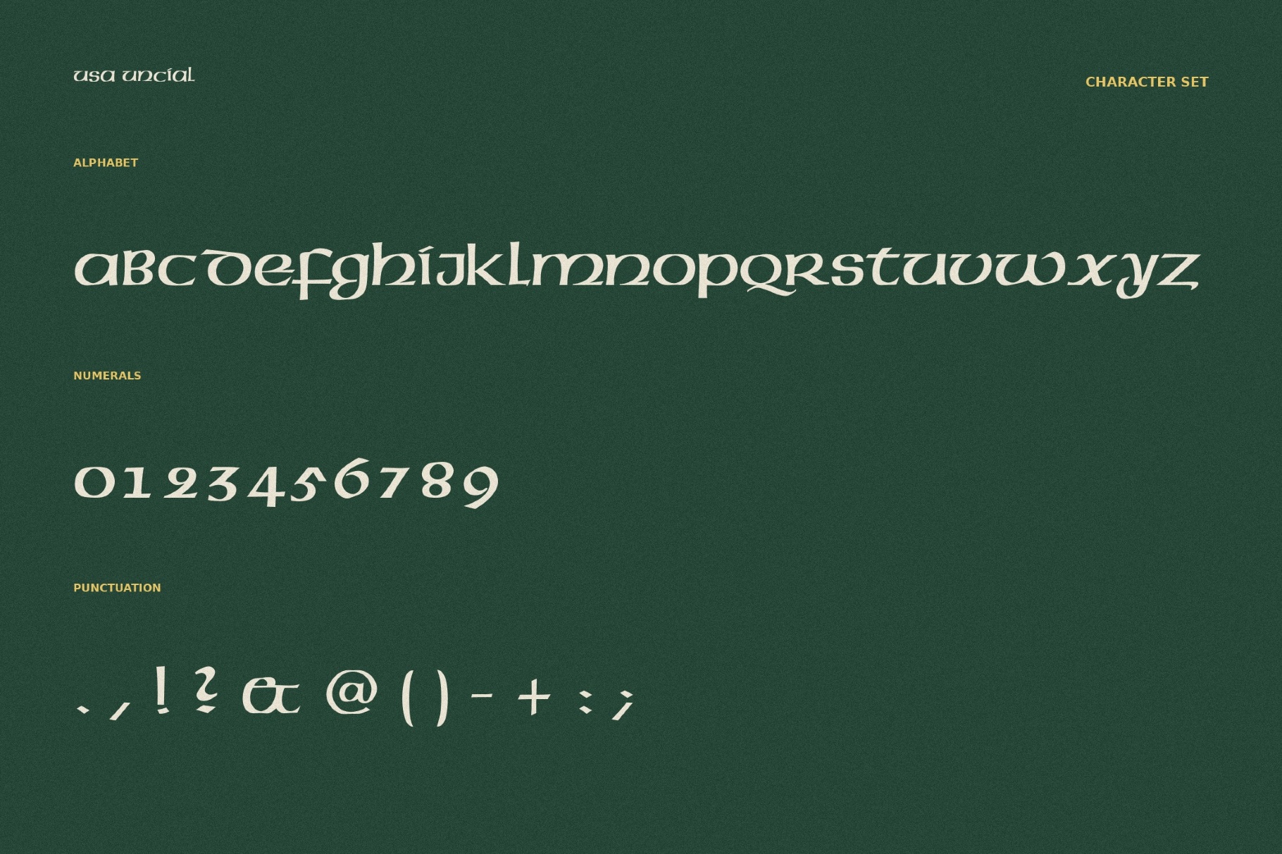 USA Uncial Font