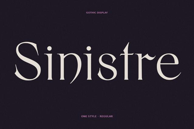 Sinistre - Decadent Horror Font