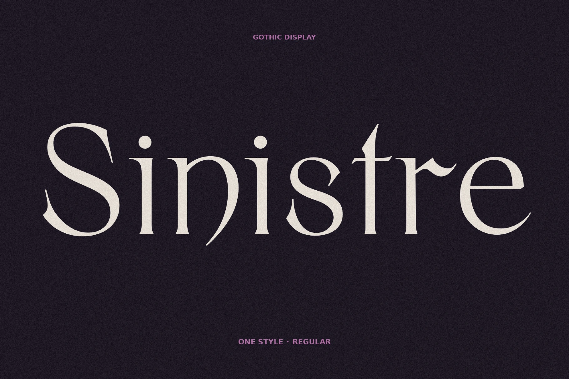 Sinistre - Decadent Horror Font