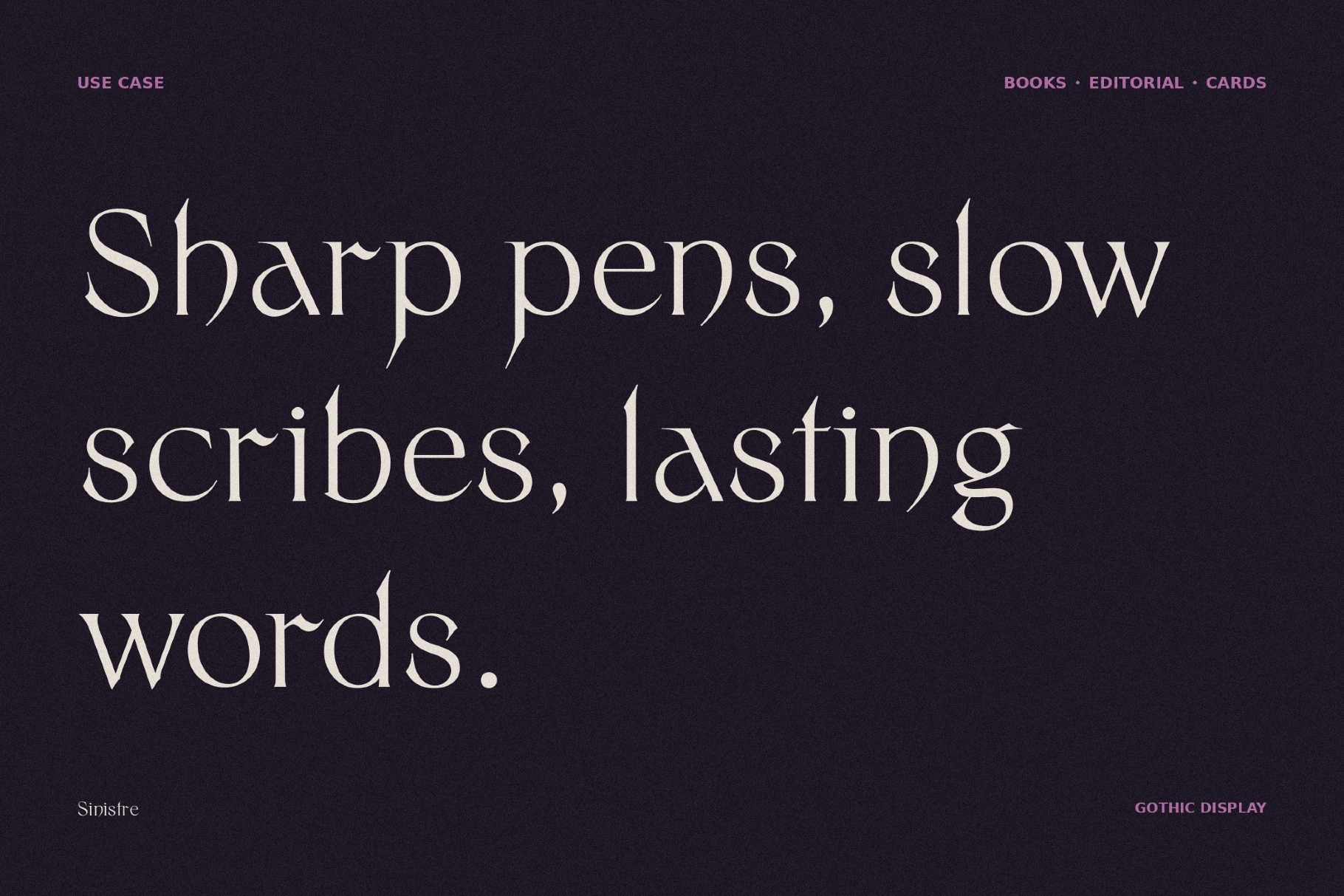 Sinistre - Decadent Horror Font