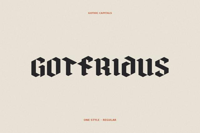 Gotfridus - Medieval Gothic Font