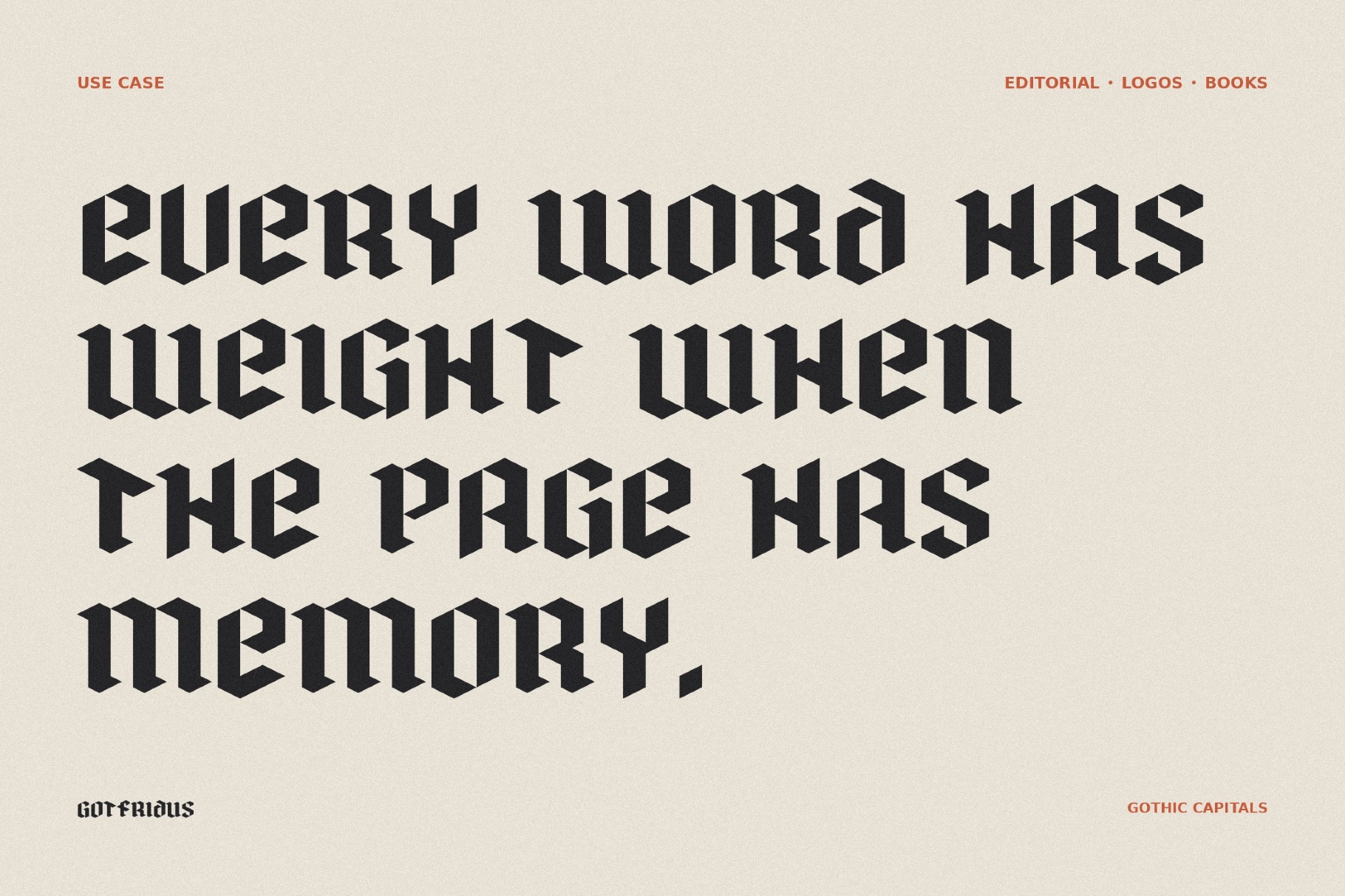 Gotfridus - Medieval Gothic Font