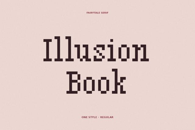 Illusion Book - Gothic Pixel Font