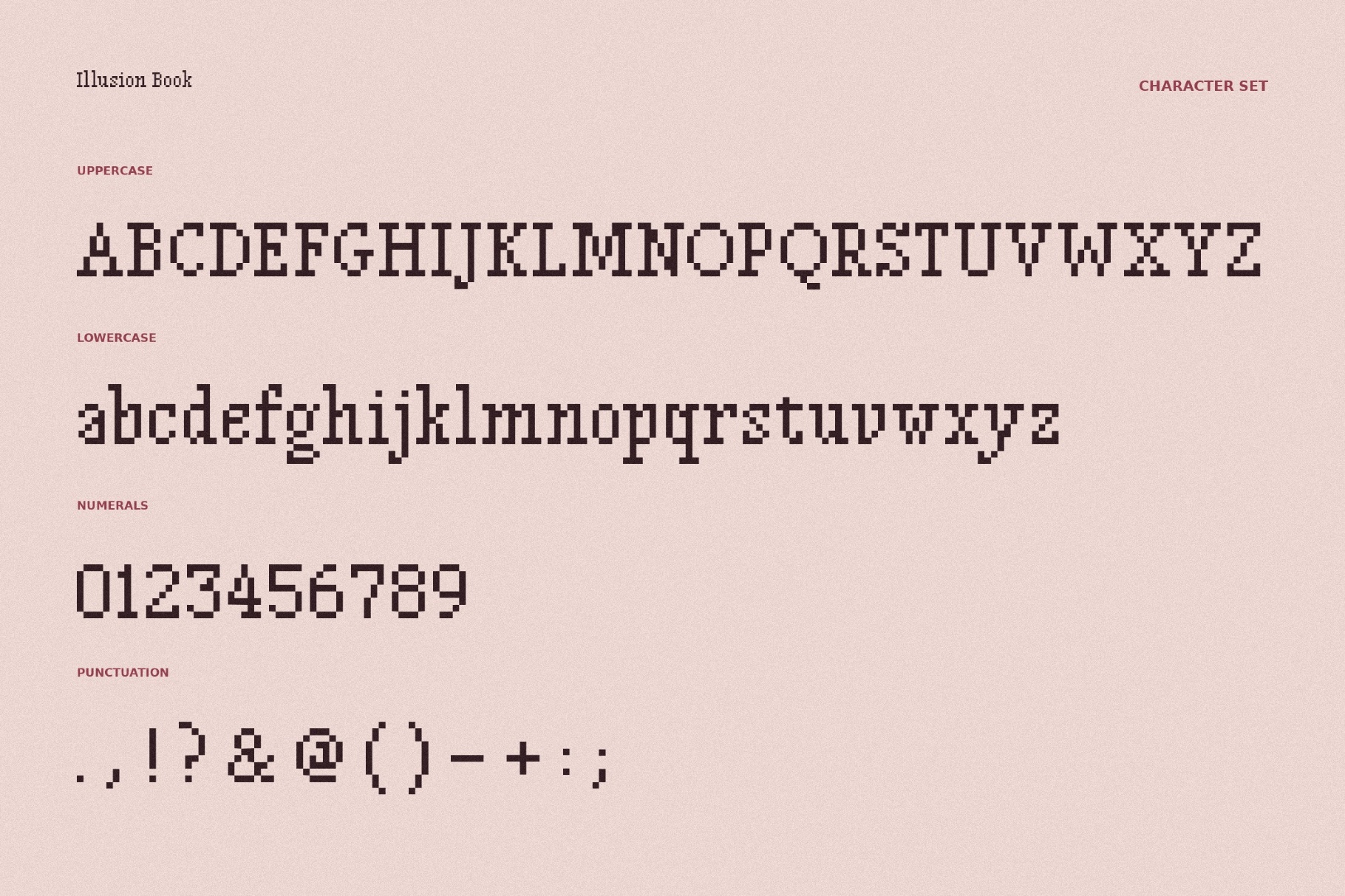 Illusion Book - Gothic Pixel Font