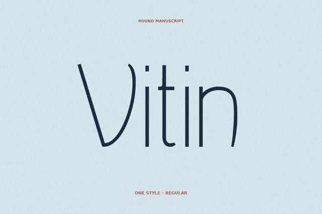 Vitin - Free Art Nouveau Font