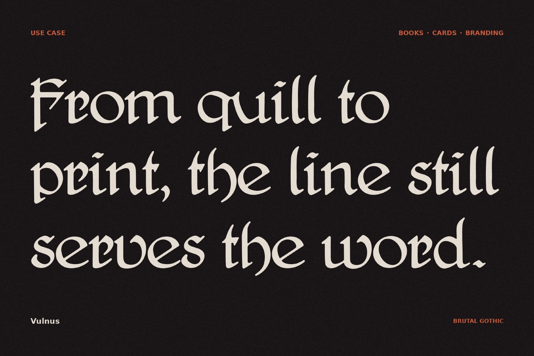 Vulnus - Fantasy Manuscript Font