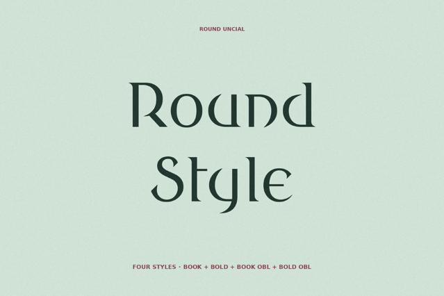 Round Style Fantasy Typeface